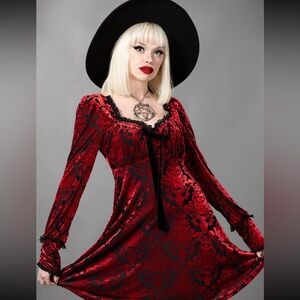 Killstar sitri long sleeve dress